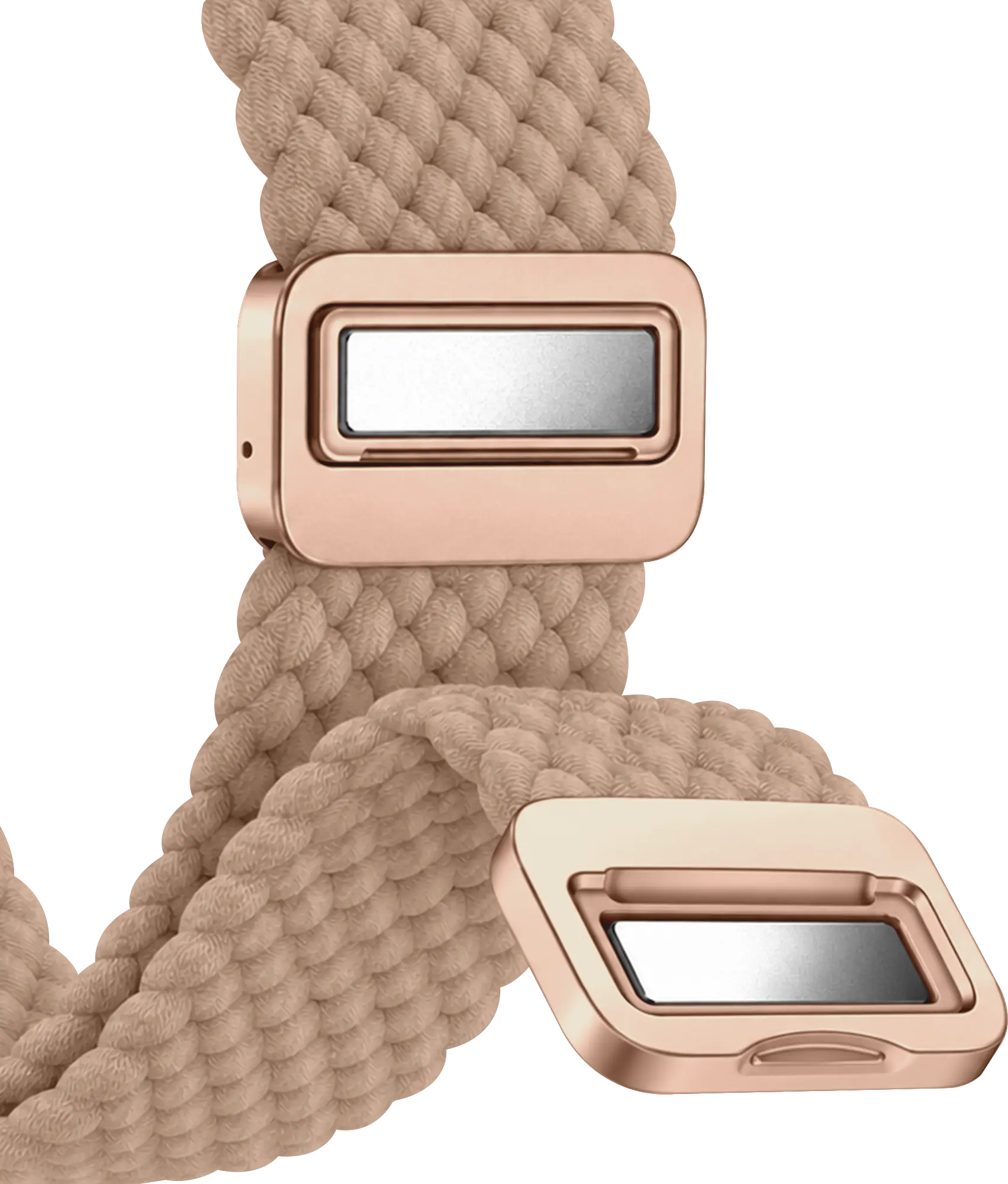 SBG Universeel Smartwatch Bandje - Gevlochten Nylon - 20MM - Khaki afbeelding 11