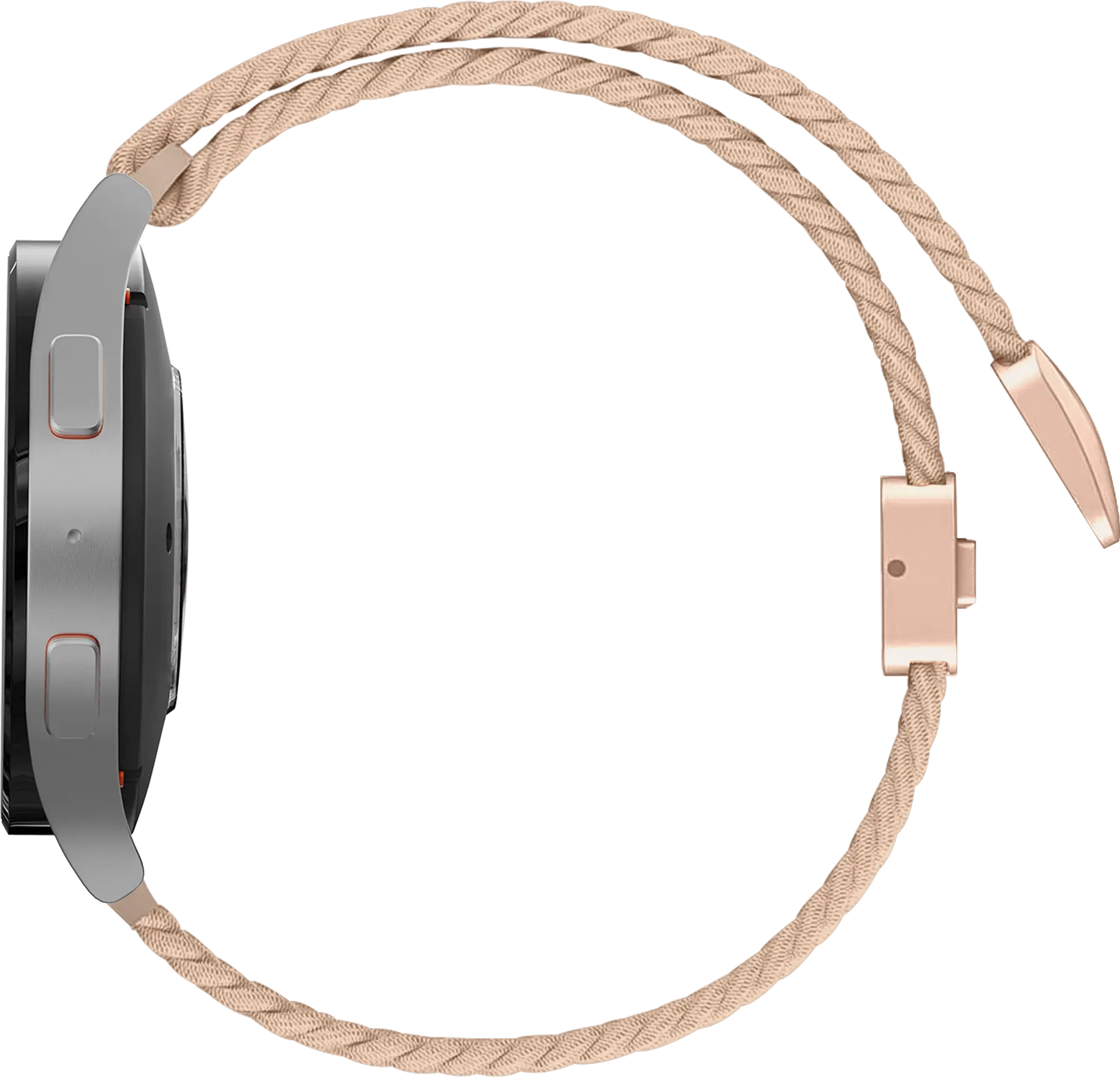 SBG Universeel Smartwatch Bandje - Gevlochten Nylon - 20MM - Khaki afbeelding 8