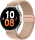 SBG Universeel Smartwatch Bandje - Gevlochten Nylon - 20MM - Khaki