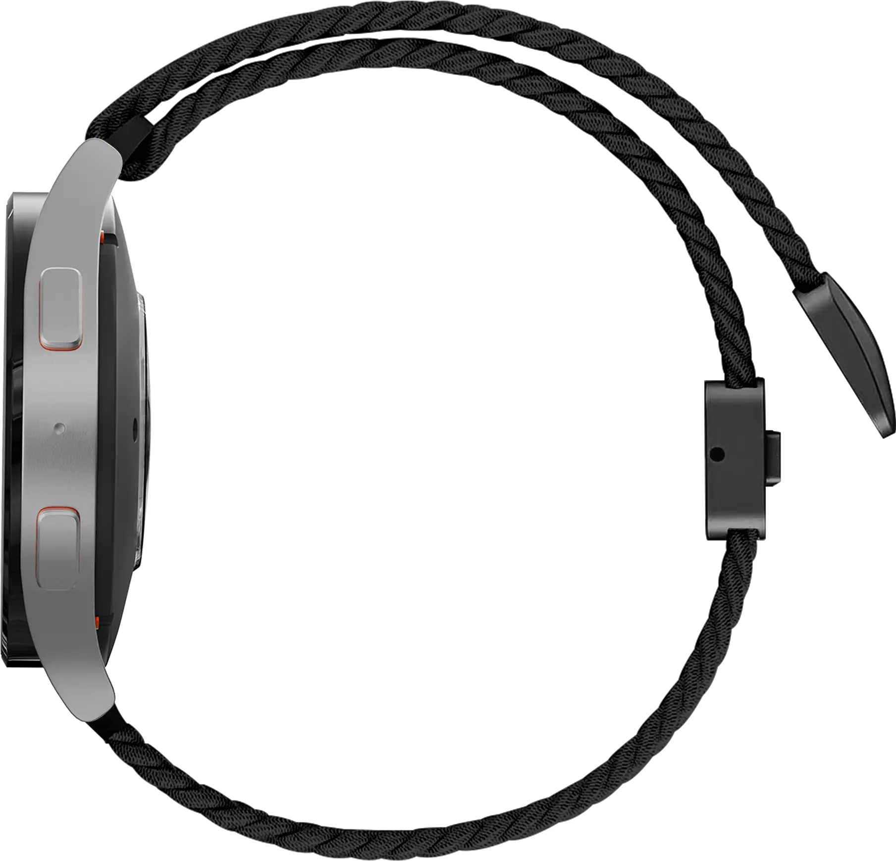 SBG Universeel Smartwatch Bandje - Gevlochten Nylon - 22MM - Zwart afbeelding 8