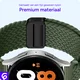 SBG Universeel Smartwatch Bandje - Gevlochten Nylon - 22MM - Groen afbeelding 5