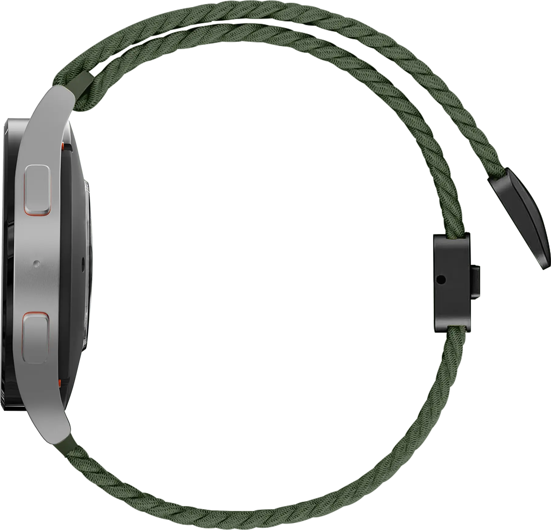 SBG Universeel Smartwatch Bandje - Gevlochten Nylon - 22MM - Groen afbeelding 8