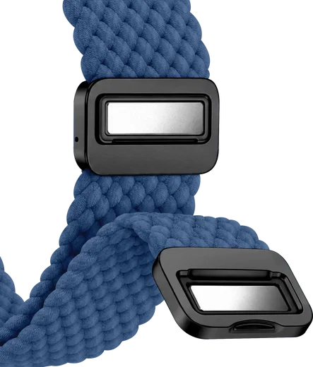 SBG Universeel Smartwatch Bandje - Gevlochten Nylon - 22MM - Blauw afbeelding 11