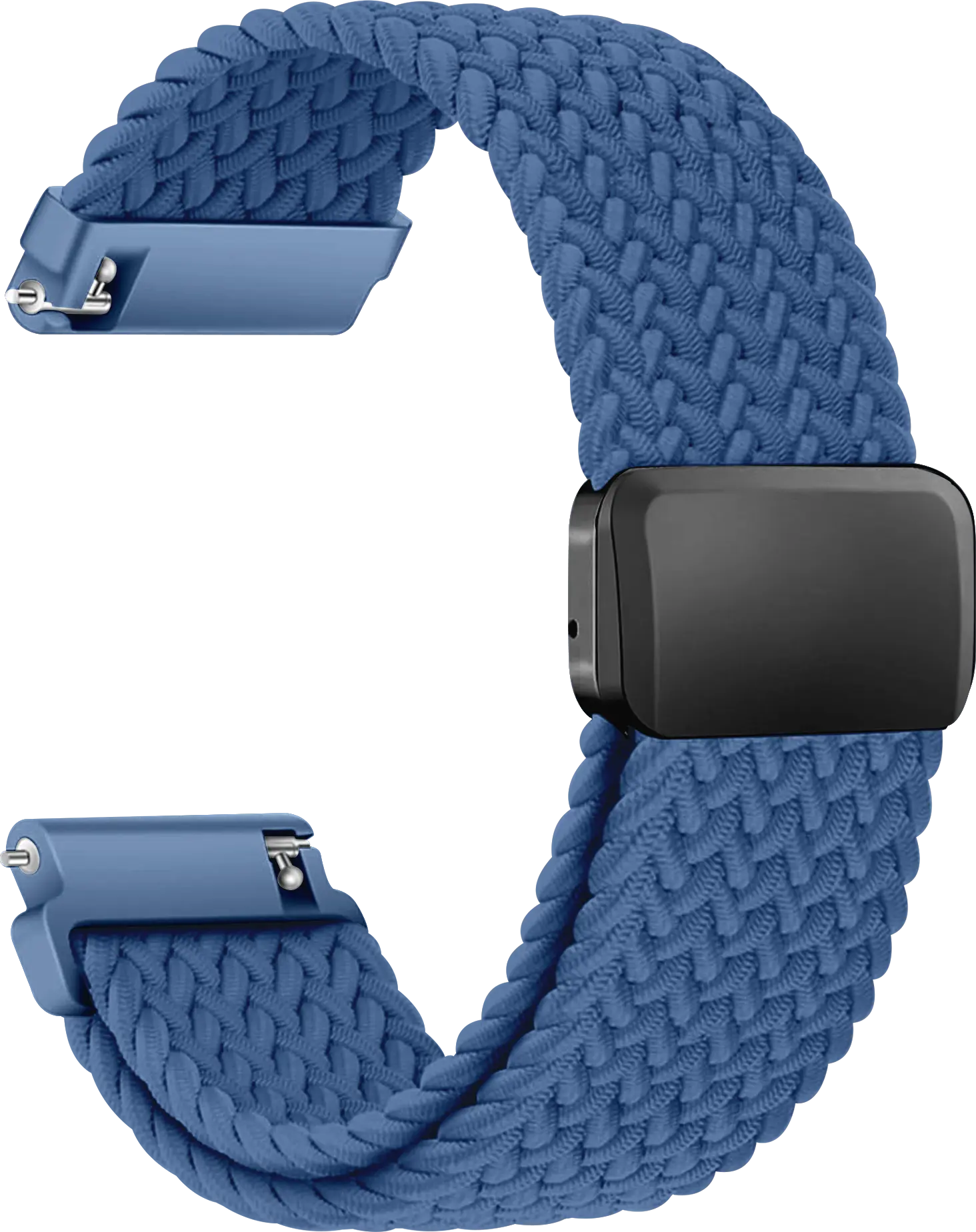 SBG Universeel Smartwatch Bandje - Gevlochten Nylon - 22MM - Blauw afbeelding 9