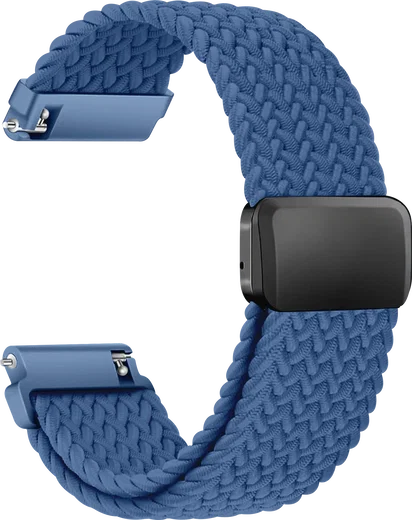 SBG Universeel Smartwatch Bandje - Gevlochten Nylon - 22MM - Blauw afbeelding 9