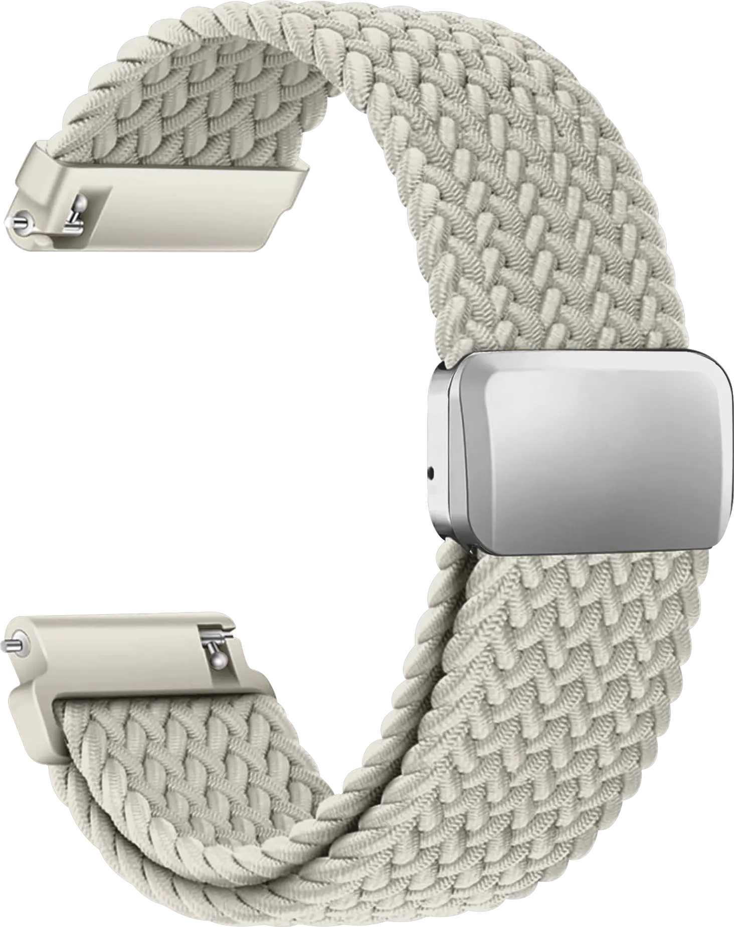 SBG Universeel Smartwatch Bandje - Gevlochten Nylon - 22MM - Sterrenlicht afbeelding 9