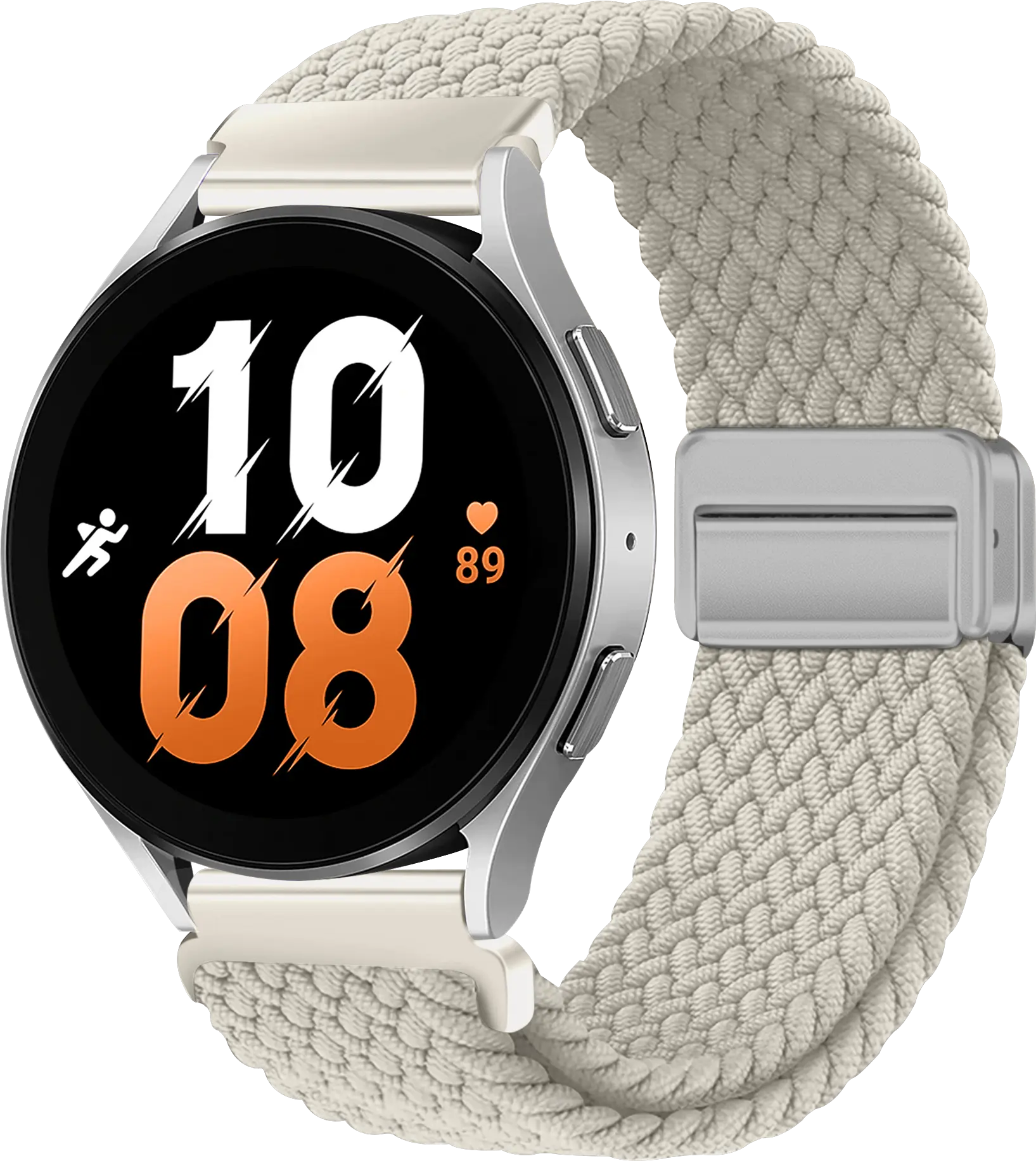 SBG Universeel Smartwatch Bandje - Gevlochten Nylon - 22MM - Sterrenlicht afbeelding 1