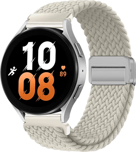 SBG Universeel Smartwatch Bandje - Gevlochten Nylon - 22MM - Sterrenlicht afbeelding 1