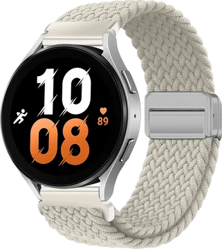 SBG Universeel Smartwatch Bandje - Gevlochten Nylon - 22MM - Sterrenlicht