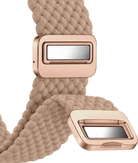 SBG Universeel Smartwatch Bandje - Gevlochten Nylon - 22MM - Khaki afbeelding 11