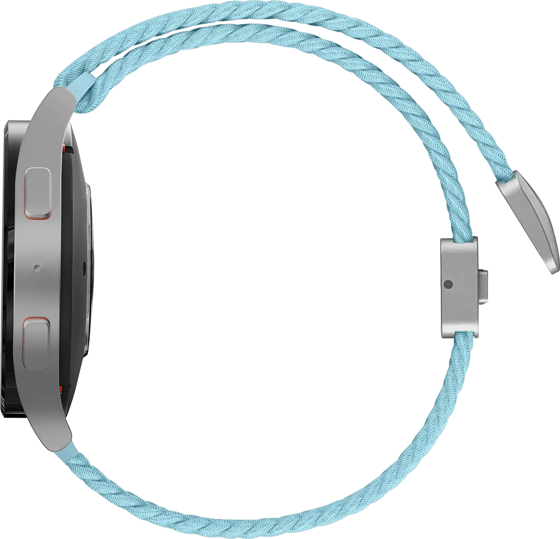 SBG Universeel Smartwatch Bandje - Gevlochten Nylon - 22MM - Mint afbeelding 8