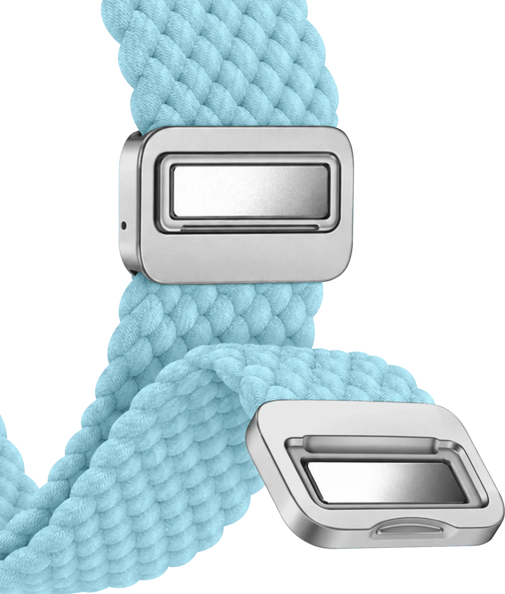 SBG Universeel Smartwatch Bandje - Gevlochten Nylon - 22MM - Mint afbeelding 11