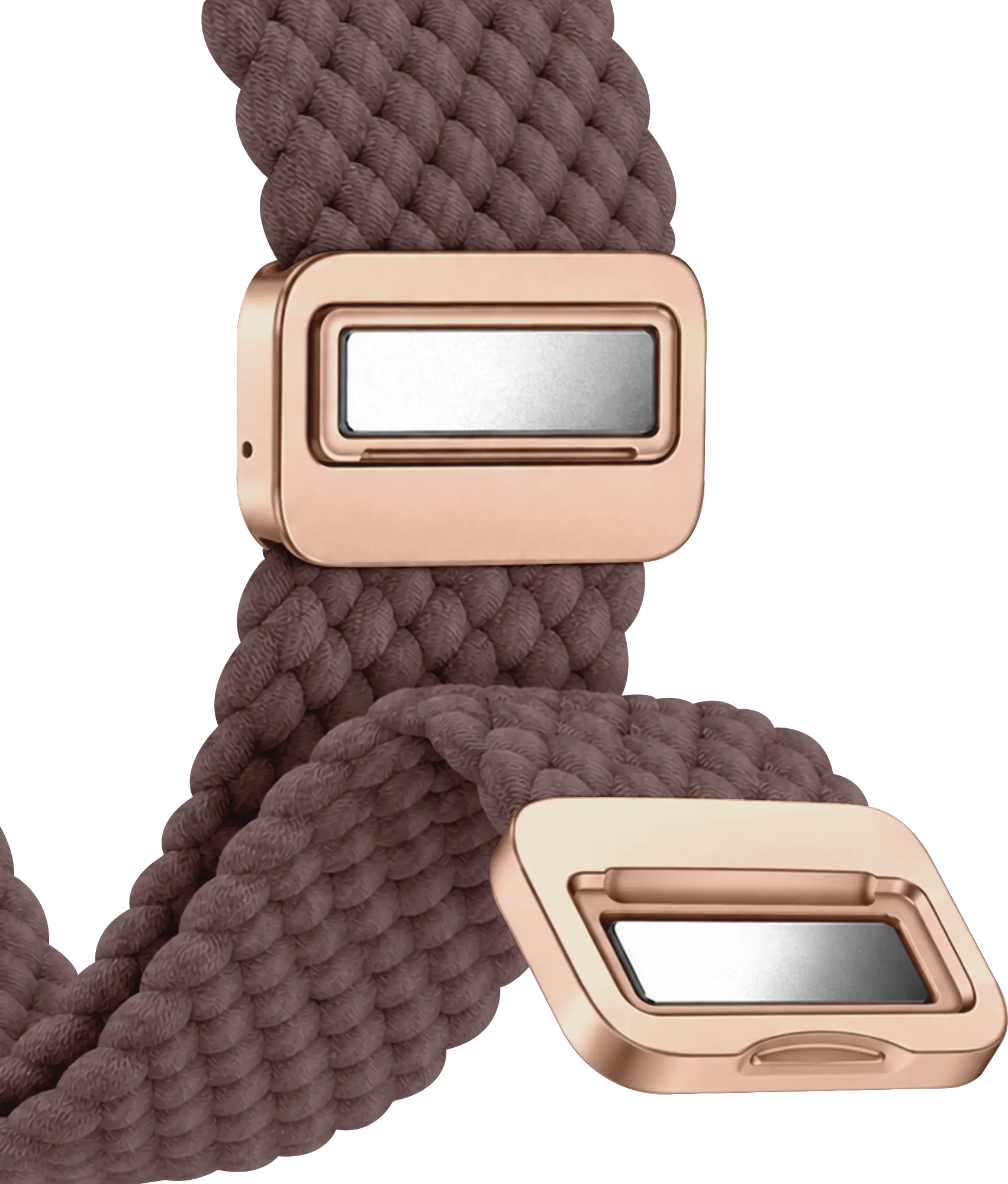 SBG Universeel Smartwatch Bandje - Gevlochten Nylon - 22MM - Smokey Purple afbeelding 11