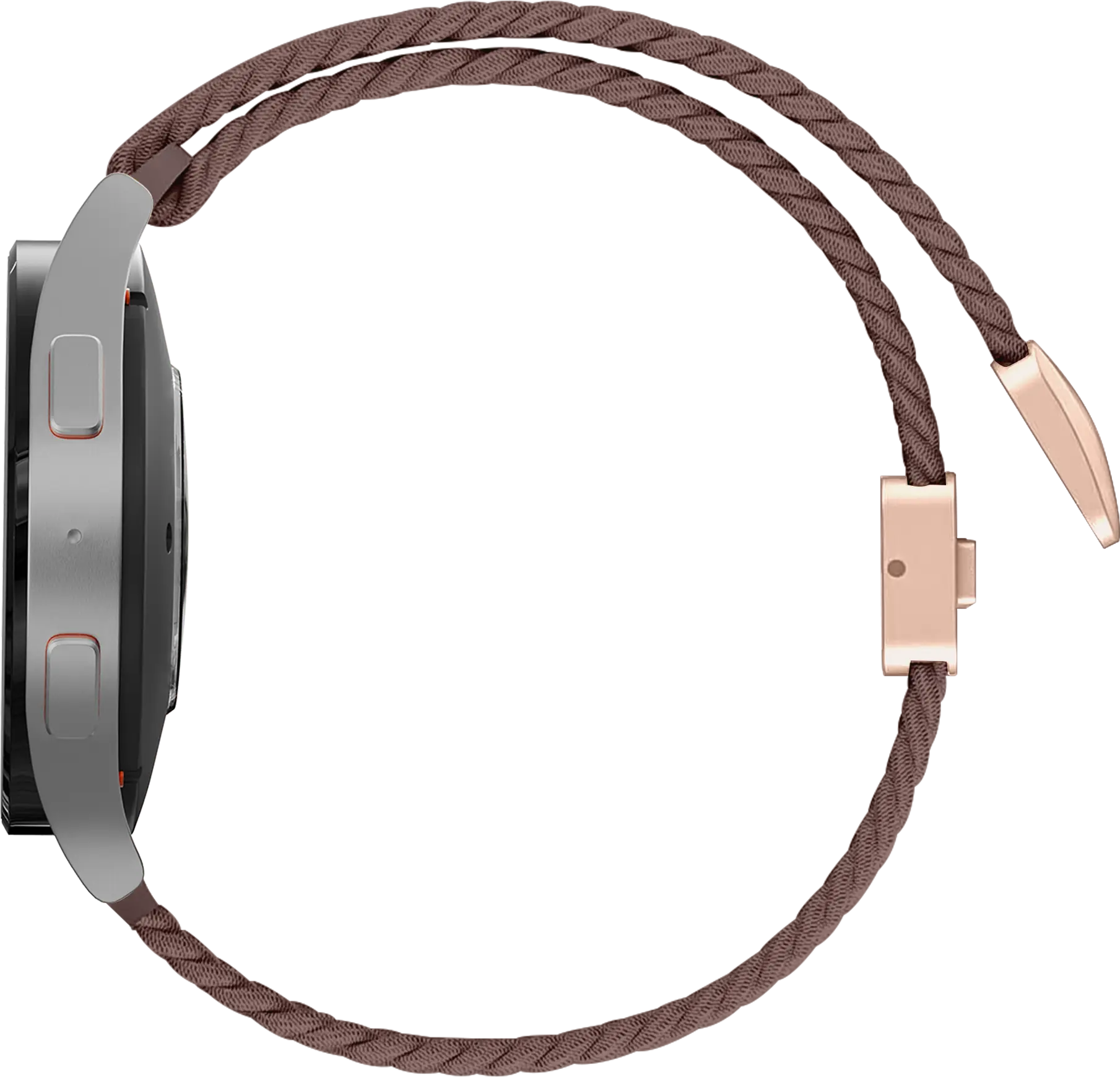 SBG Universeel Smartwatch Bandje - Gevlochten Nylon - 22MM - Smokey Purple afbeelding 8