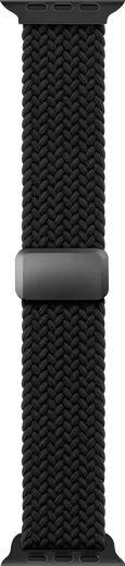 SBG Gevlochten Nylon - Apple Watch Bandje - 49/46/45/44/42MM - Zwart afbeelding 11