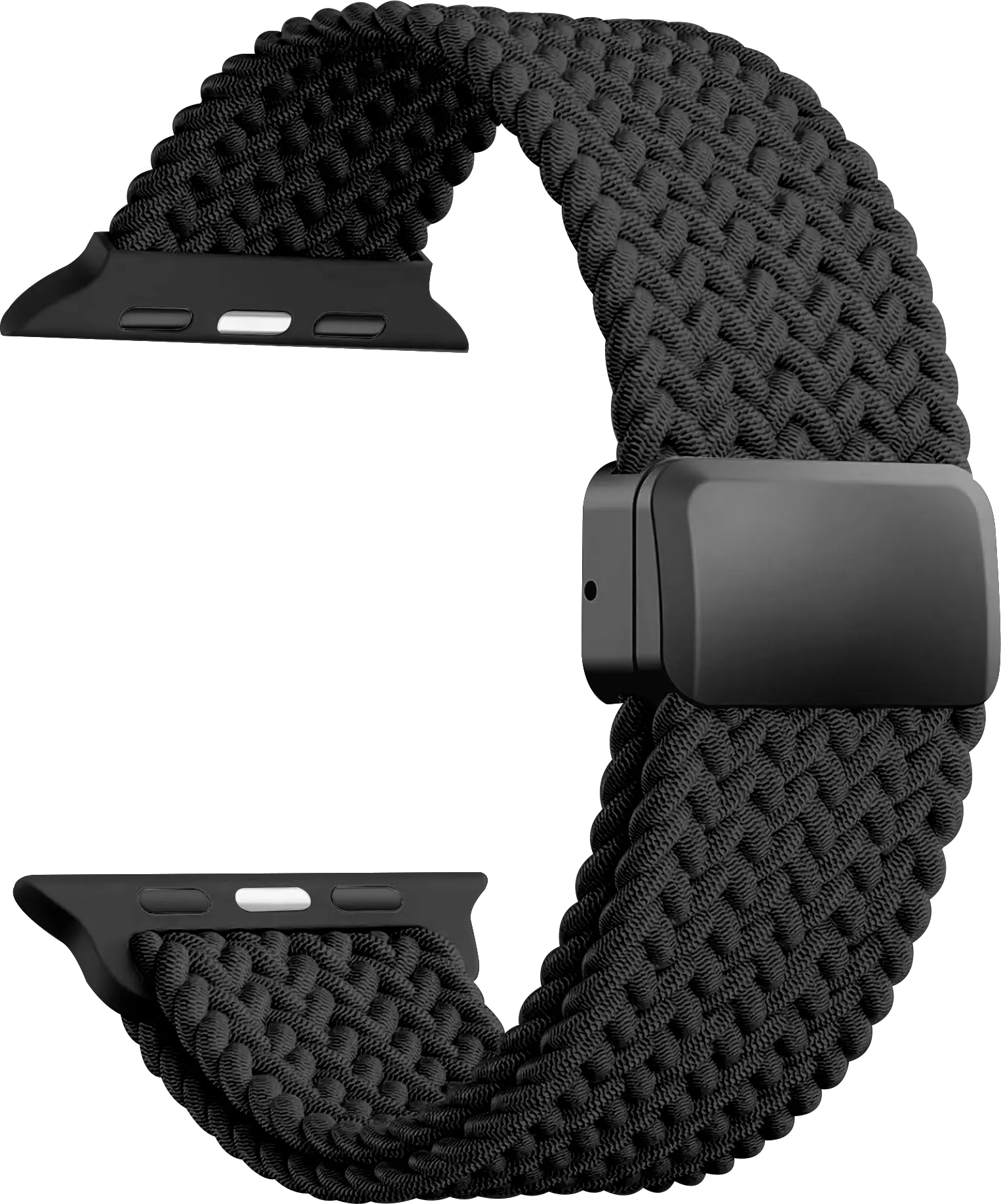 SBG Gevlochten Nylon - Apple Watch Bandje - 49/46/45/44/42MM - Zwart afbeelding 10