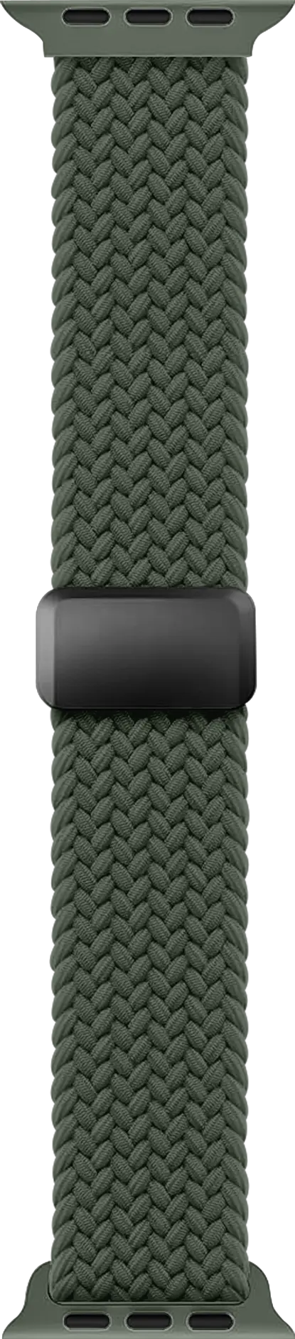SBG Gevlochten Nylon - Apple Watch Bandje - 49/46/45/44/42MM - Donkergroen afbeelding 11