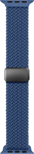 SBG Gevlochten Nylon - Apple Watch Bandje - 49/46/45/44/42MM - Donkerblauw afbeelding 11