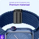 SBG Gevlochten Nylon - Apple Watch Bandje - 49/46/45/44/42MM - Donkerblauw afbeelding 6