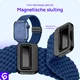 SBG Gevlochten Nylon - Apple Watch Bandje - 49/46/45/44/42MM - Donkerblauw afbeelding 2