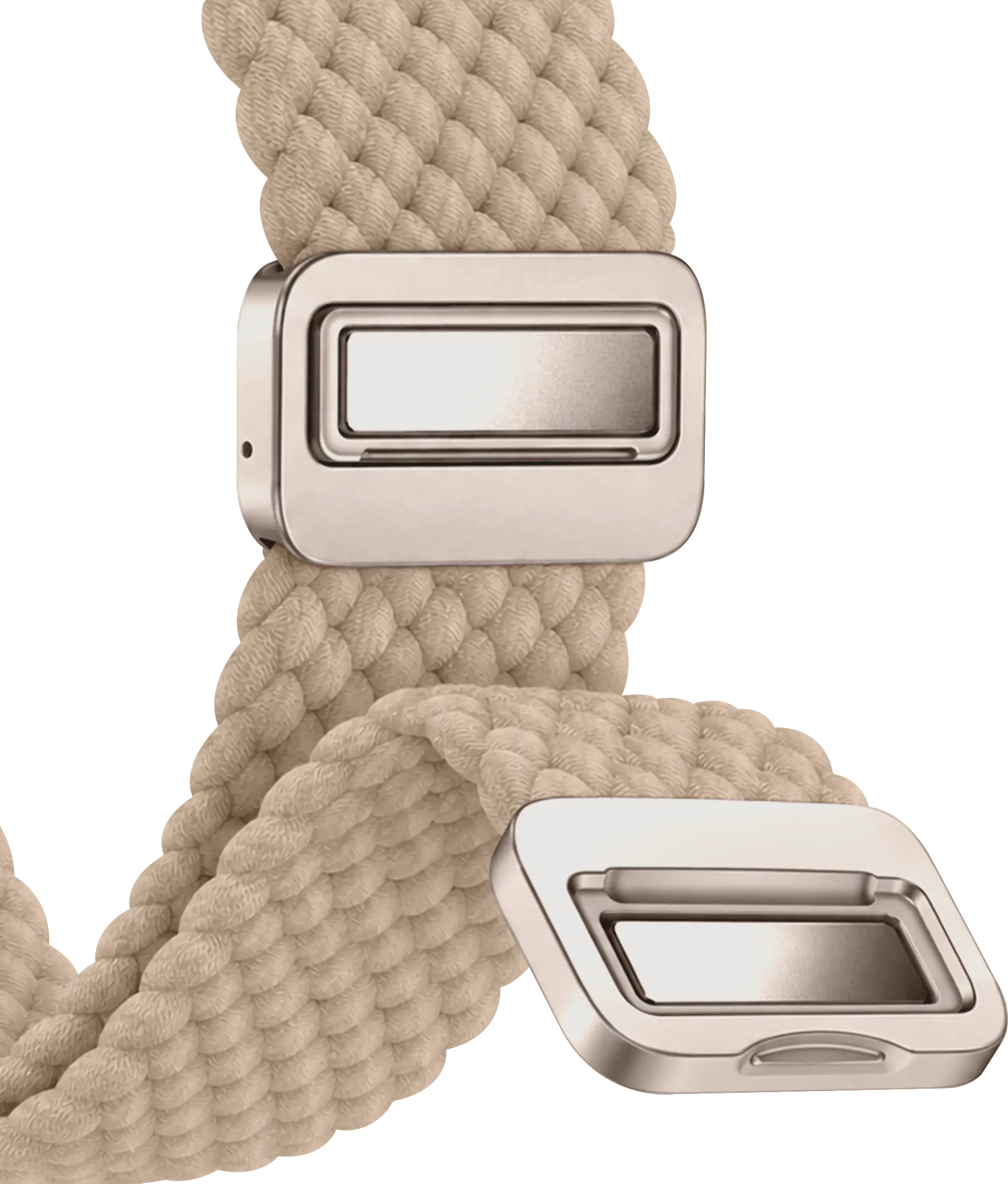 SBG Gevlochten Nylon - Apple Watch Bandje - 49/46/45/44/42MM - Beige afbeelding 12
