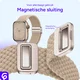 SBG Gevlochten Nylon - Apple Watch Bandje - 49/46/45/44/42MM - Beige afbeelding 2