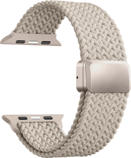 SBG Gevlochten Nylon - Apple Watch Bandje - 49/46/45/44/42MM - Sterrenlicht afbeelding 10
