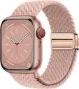 SBG Gevlochten Nylon - Apple Watch Bandje - 49/46/45/44/42MM - Roze