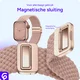 SBG Gevlochten Nylon - Apple Watch Bandje - 49/46/45/44/42MM - Roze afbeelding 2