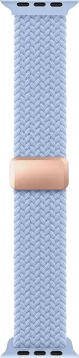 SBG Gevlochten Nylon - Apple Watch Bandje - 49/46/45/44/42MM - Lichtblauw afbeelding 11