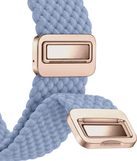 SBG Gevlochten Nylon - Apple Watch Bandje - 49/46/45/44/42MM - Lichtblauw afbeelding 12