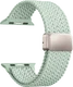 SBG Gevlochten Nylon - Apple Watch Bandje - 49/46/45/44/42MM - Lichtgroen afbeelding 10