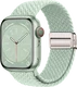 SBG Gevlochten Nylon - Apple Watch Bandje - 49/46/45/44/42MM - Lichtgroen