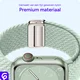 SBG Gevlochten Nylon - Apple Watch Bandje - 49/46/45/44/42MM - Lichtgroen afbeelding 6