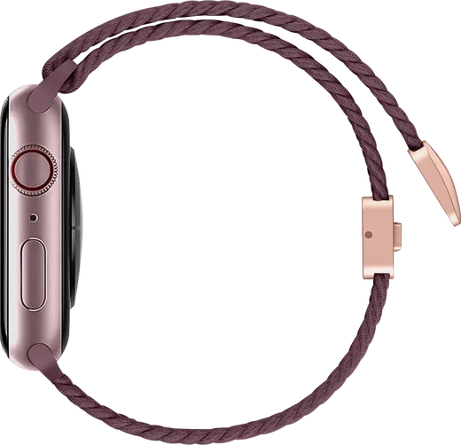 SBG Gevlochten Nylon - Apple Watch Bandje - 49/46/45/44/42MM - Smokey Purple afbeelding 9
