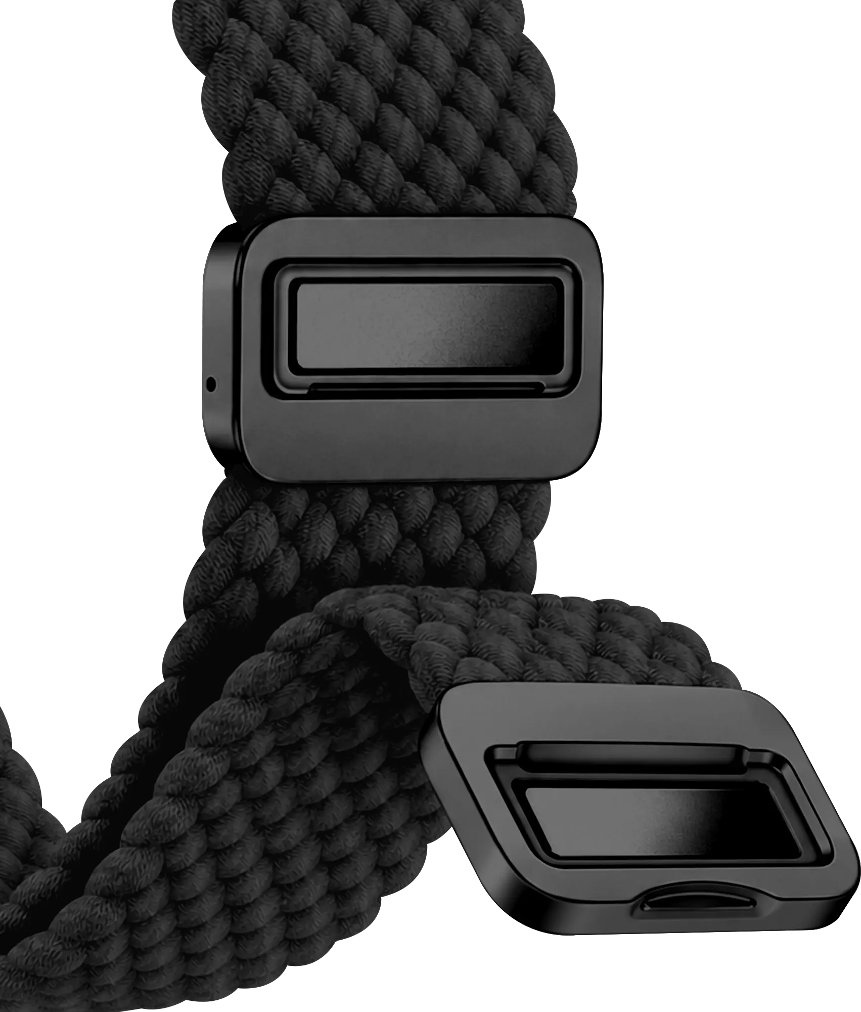 SBG Gevlochten Nylon - Apple Watch Bandje - 38/40/41/42MM - Zwart afbeelding 12