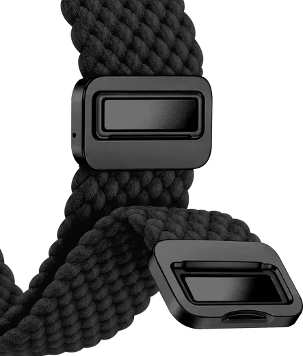 SBG Gevlochten Nylon - Apple Watch Bandje - 38/40/41/42MM - Zwart afbeelding 12