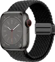 SBG Gevlochten Nylon - Apple Watch Bandje - 38/40/41/42MM - Zwart