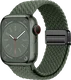 SBG Gevlochten Nylon - Apple Watch Bandje - 38/40/41/42MM - Donkergroen