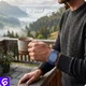 SBG Gevlochten Nylon - Apple Watch Bandje - 38/40/41/42MM - Donkergroen afbeelding 5
