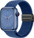 SBG Gevlochten Nylon - Apple Watch Bandje - 38/40/41/42MM - Donkerblauw
