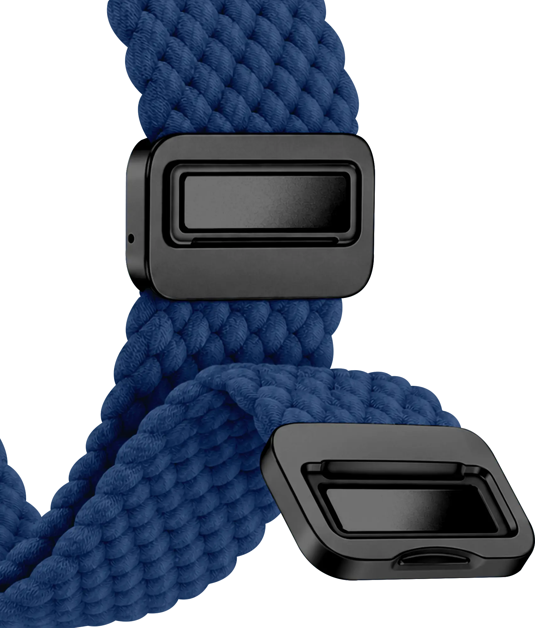 SBG Gevlochten Nylon - Apple Watch Bandje - 38/40/41/42MM - Donkerblauw afbeelding 12