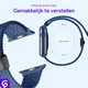 SBG Gevlochten Nylon - Apple Watch Bandje - 38/40/41/42MM - Donkerblauw afbeelding 3