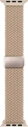 SBG Gevlochten Nylon - Apple Watch Bandje - 38/40/41/42MM - Beige afbeelding 11