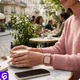 SBG Gevlochten Nylon - Apple Watch Bandje - 38/40/41/42MM - Beige afbeelding 5