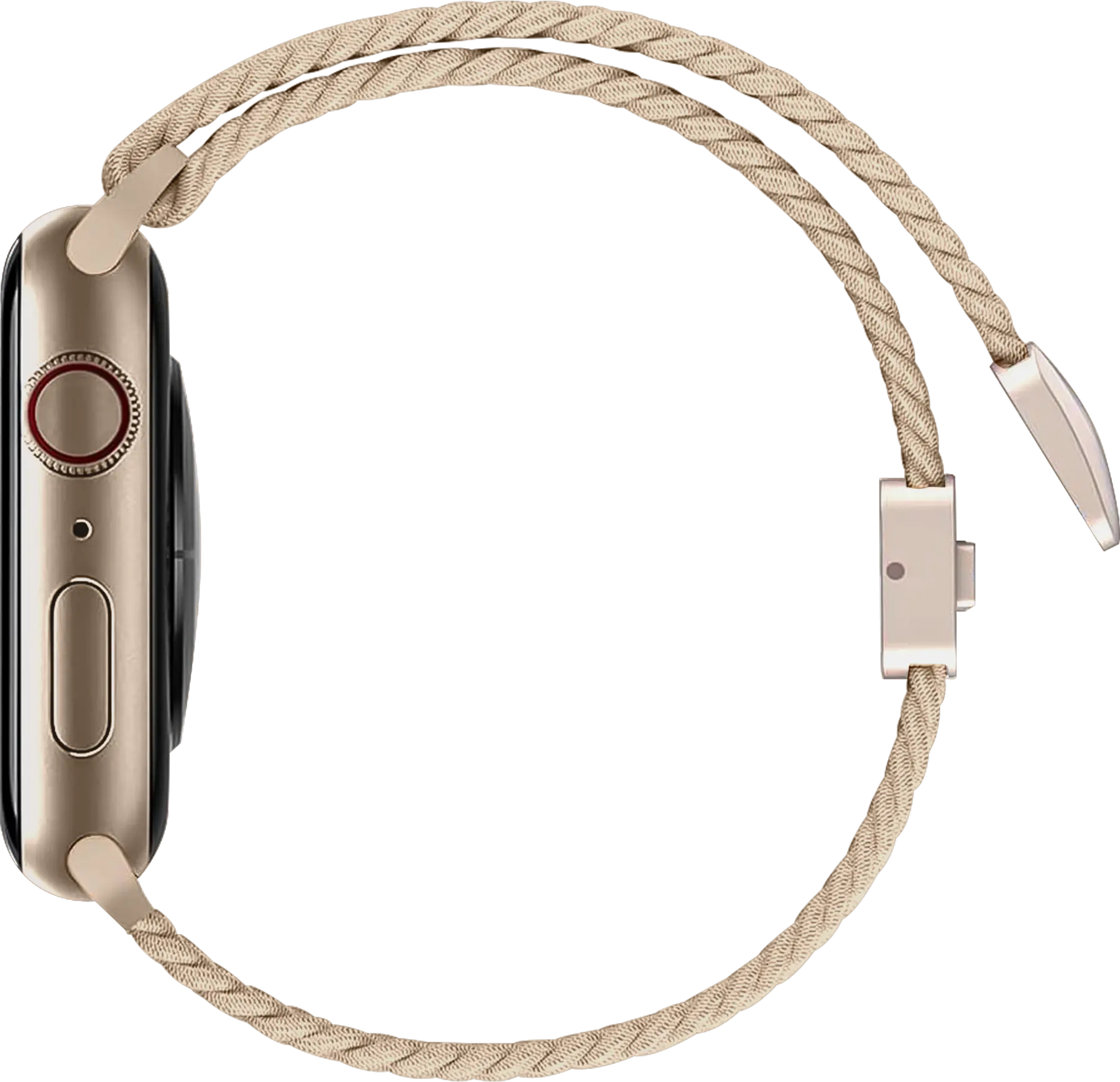SBG Gevlochten Nylon - Apple Watch Bandje - 38/40/41/42MM - Beige afbeelding 9