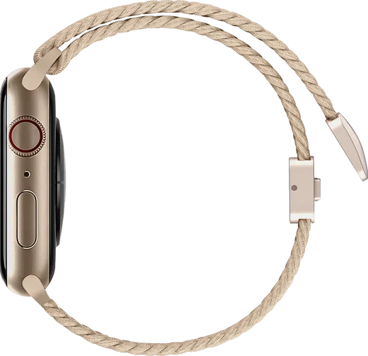 SBG Gevlochten Nylon - Apple Watch Bandje - 38/40/41/42MM - Beige afbeelding 9