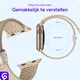 SBG Gevlochten Nylon - Apple Watch Bandje - 38/40/41/42MM - Beige afbeelding 3