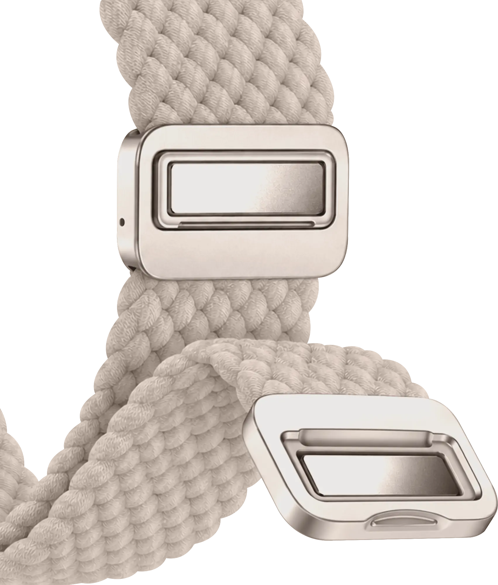 SBG Gevlochten Nylon - Apple Watch Bandje - 38/40/41/42MM - Sterrenlicht afbeelding 12