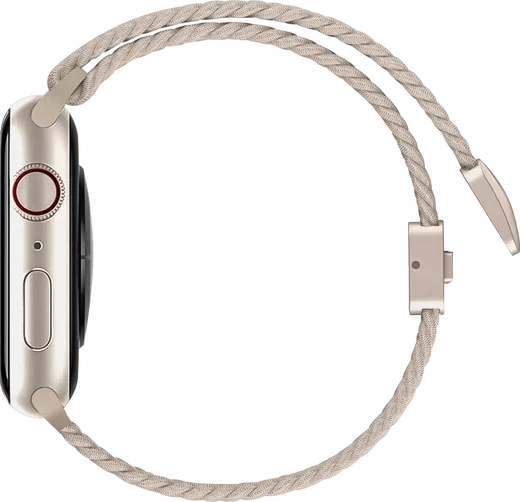 SBG Gevlochten Nylon - Apple Watch Bandje - 38/40/41/42MM - Sterrenlicht afbeelding 9